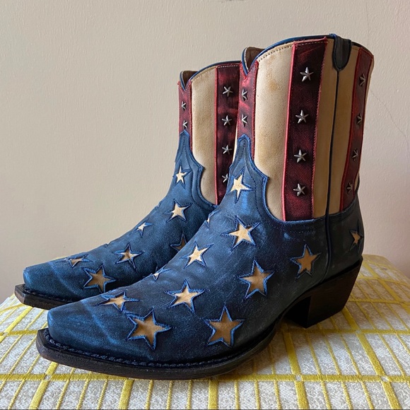 kult ford Shoes - Old Glory Flag Boots by Cult Ford
